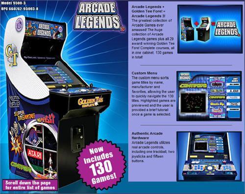 Arcade Legends 3 with over 100 games! (including Golden Tee, Space Invaders, Centipede, & Asteroids)