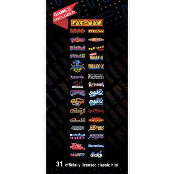 Pac-man’s Pixel Bash Bistro Arcade Coin Version with 31 games