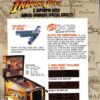 Indiana Jones Pinball Machine (1993) by Williams (Copy)