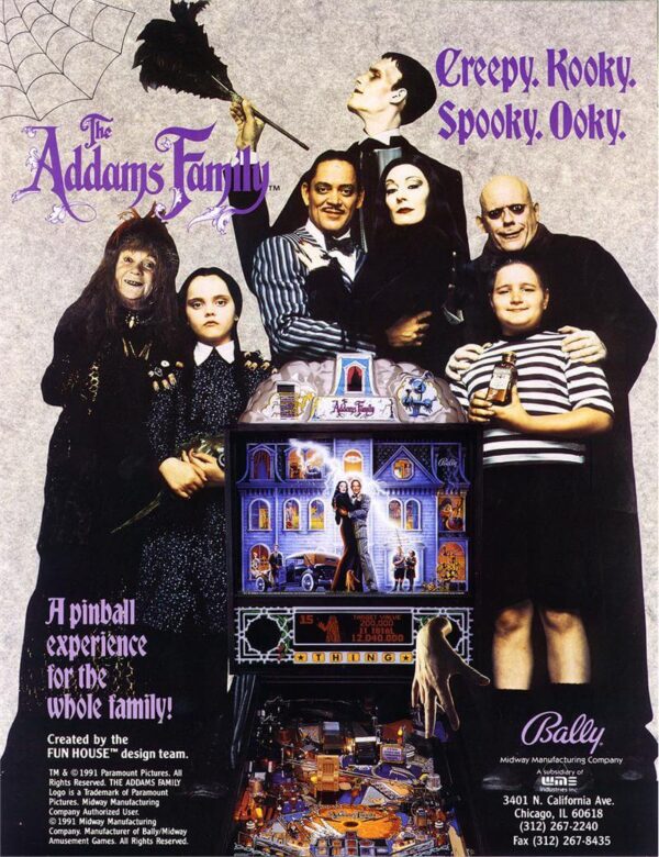Addams Family Pinball Machine by Bally